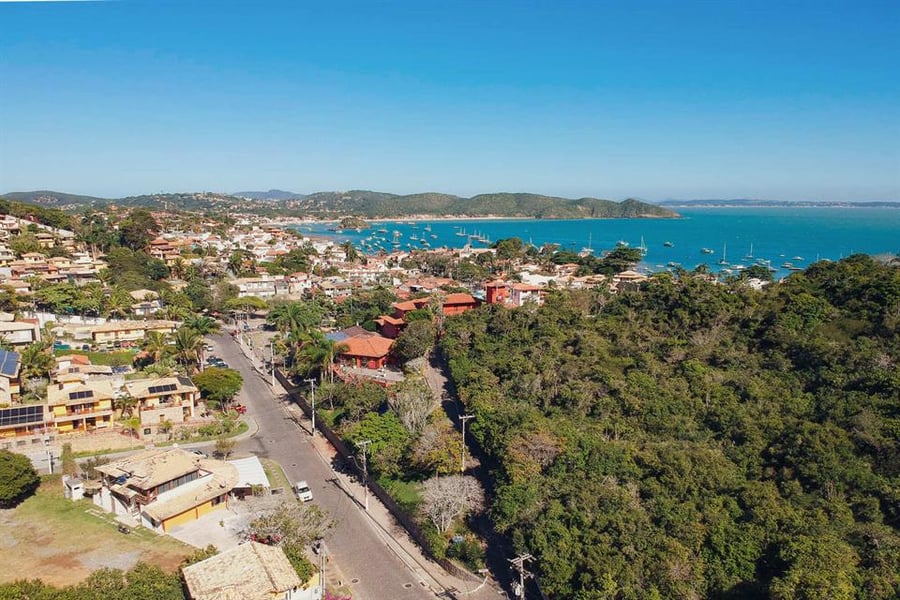 Vista Aerea hacia la playa