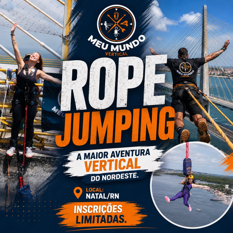 Jumping do Forte 60 metros na Ponte Newton Navarro, Natal/RN 