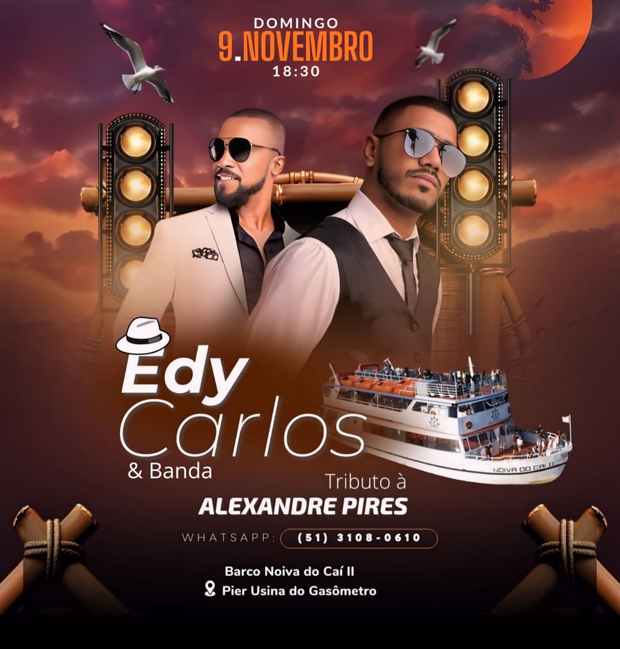 Especial Cover Alexandre Pires com Edy Carlos e banda ao por do sol!! 