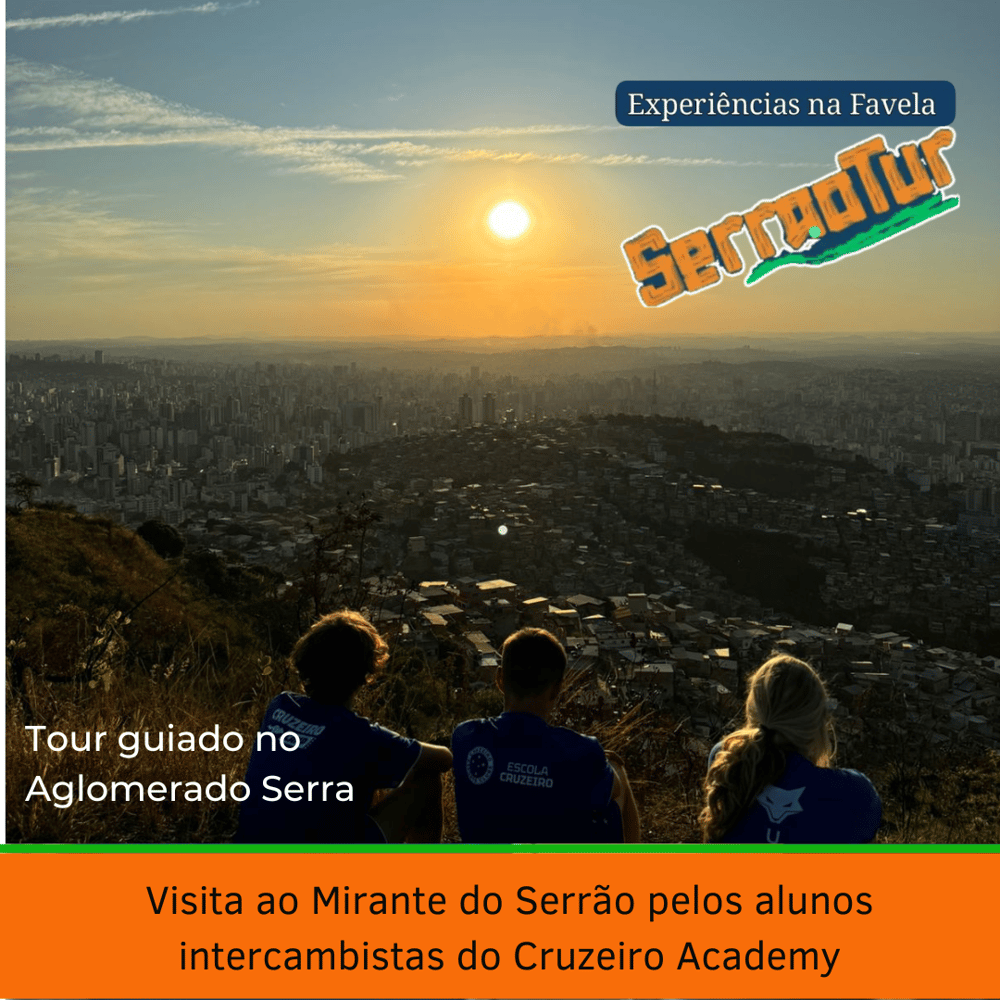 Visita ao Mirante do Serrão pelos alunos intercambistas do Cruzeiro Academy USA.
