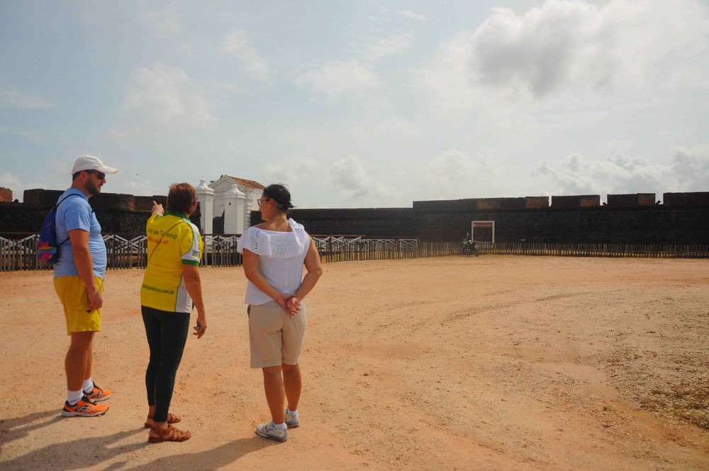 Área Externa da Fortaleza de São José de Macapá. Principal Ponto Turístico da Capital do Amapá Foto: Nyl Barbosa).
