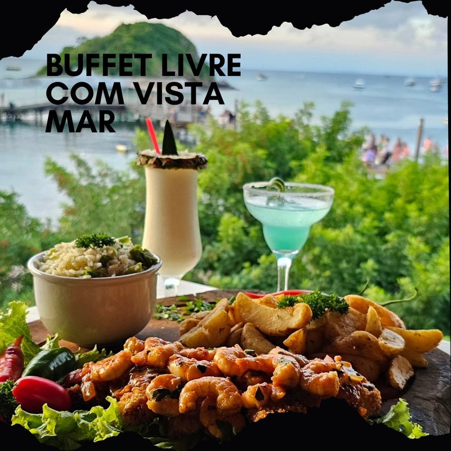 Buffet Livre + Passeio de Escuna em Búzios