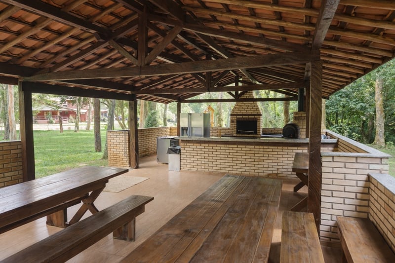 Quiosque de apoio para grupos