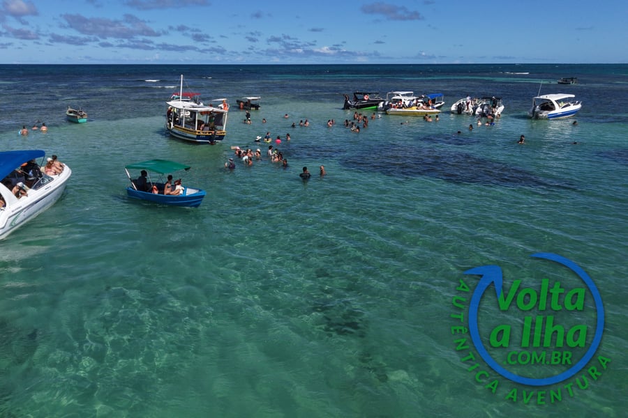 Volta a ilha Morro de São Paulo - Piscinas naturais Moreré