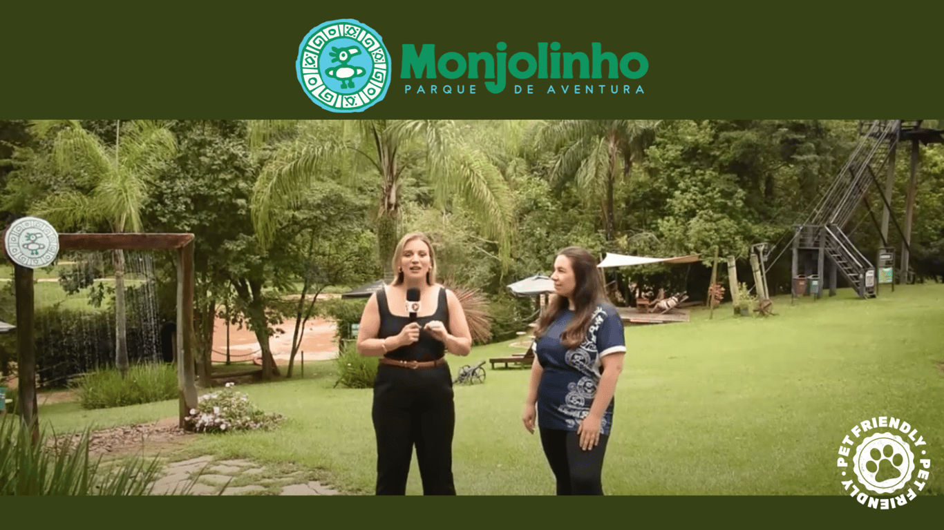 O Parque recebeu a equipe do SBT para uma matéria.