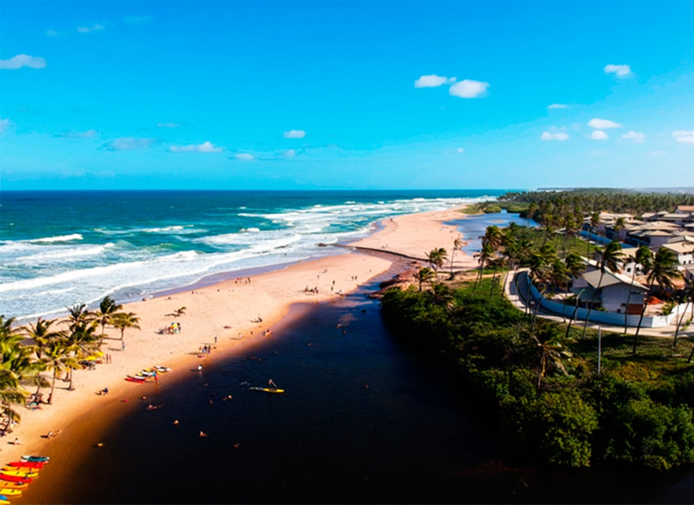 Bate Volta Imbassaí - Encontro do Rio com o mar 