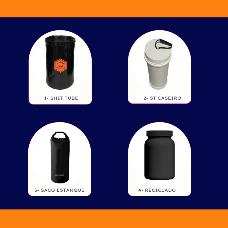 Qual modelo escolher e como usar o "Shit-Tube" na montanha?