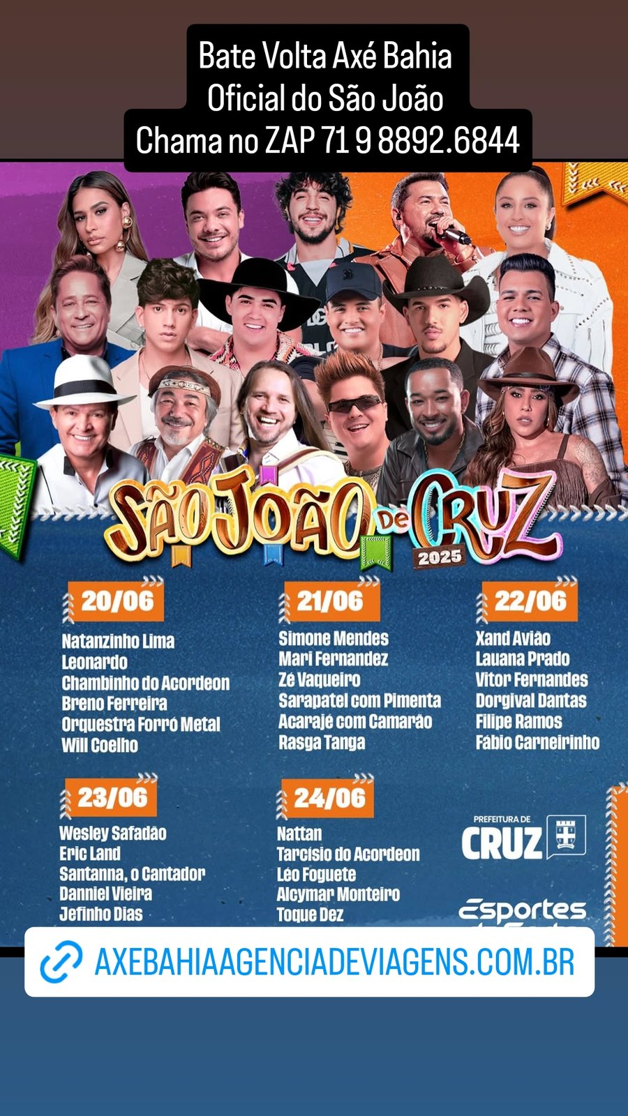 São João na praça de Cruz das Almas