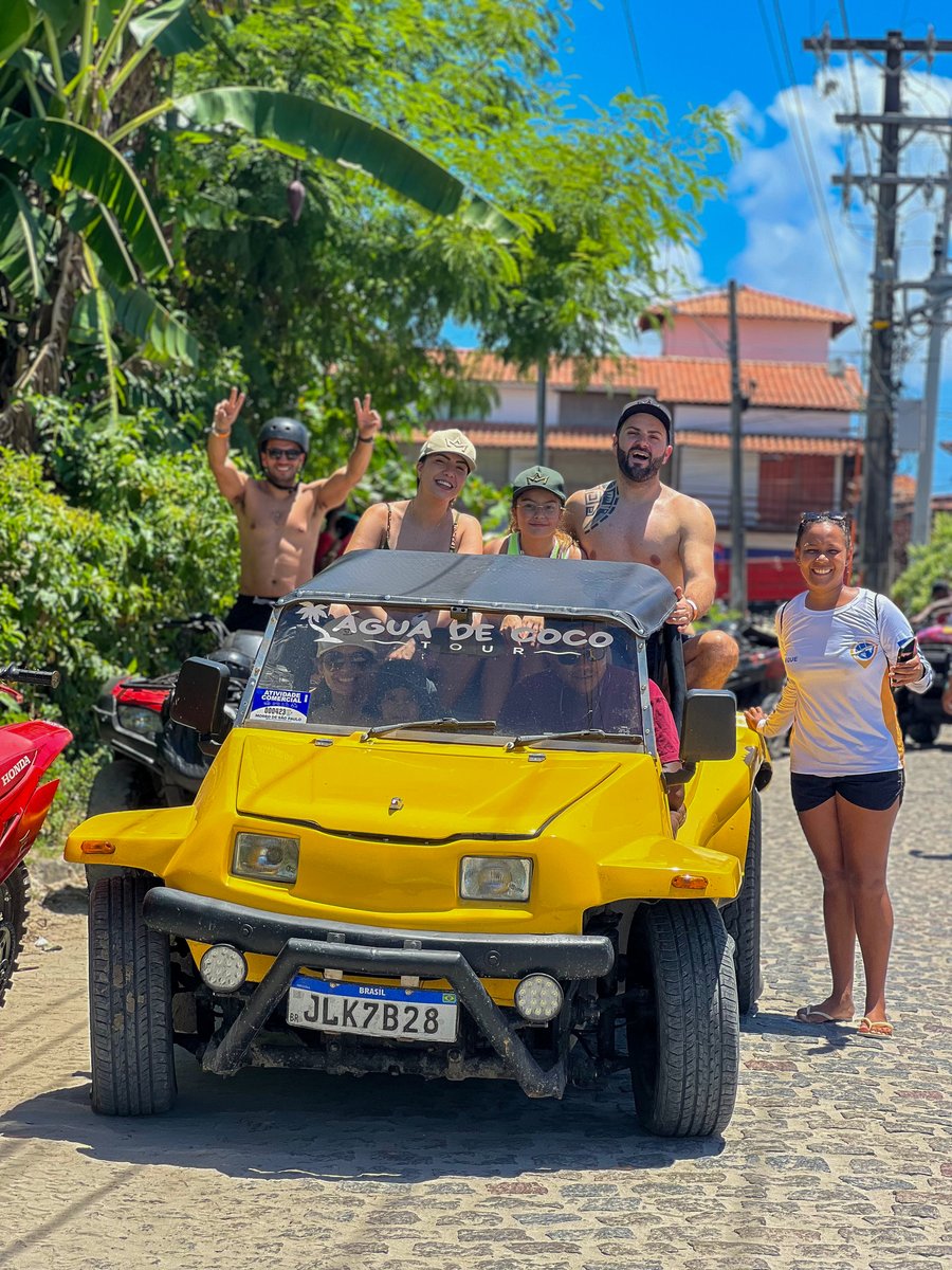 Buggy privativo com motorista durante o passeio para Garapuá
