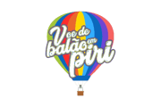 Logotipo Voe de balão em piri 