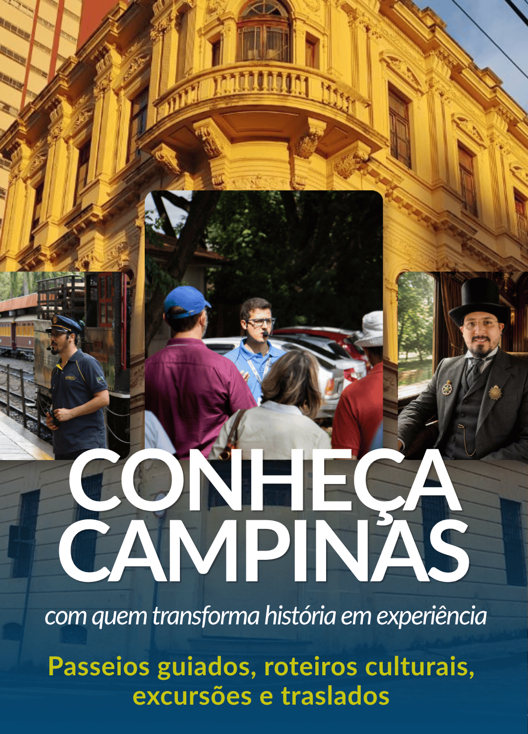 Conheça Campinas com quem transforma história em experiência. 