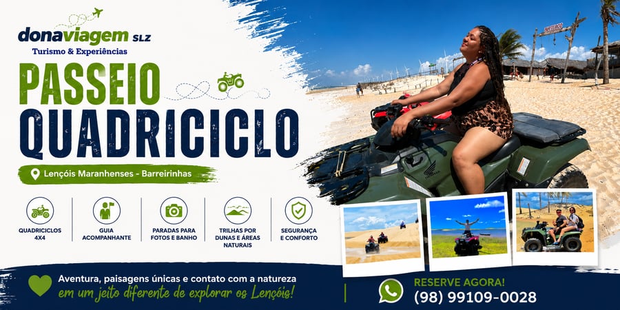Explore os Lençóis Maranhenses sobre quatro rodas