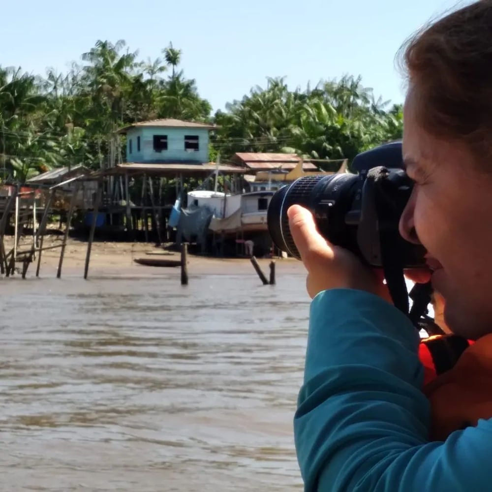 Passeio de Barco no Rio Amazonas (Foto: Gilka Soares).