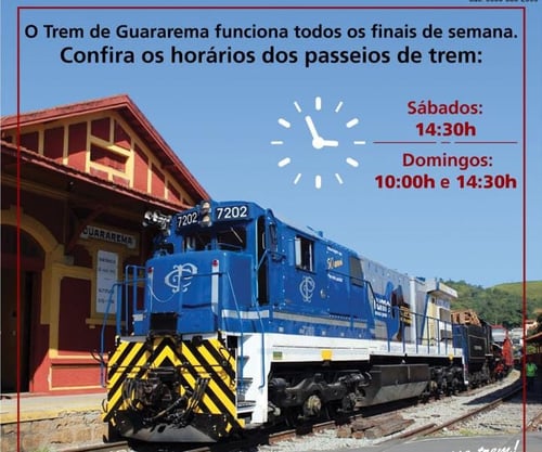 TREM em GUARAREMA - SP (Mesa compartilhada)