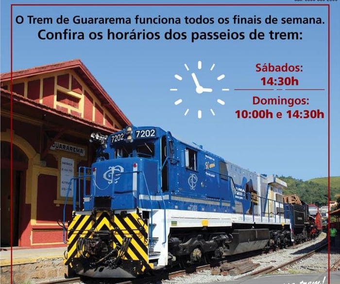 TREM em GUARAREMA - SP (Mesa compartilhada)