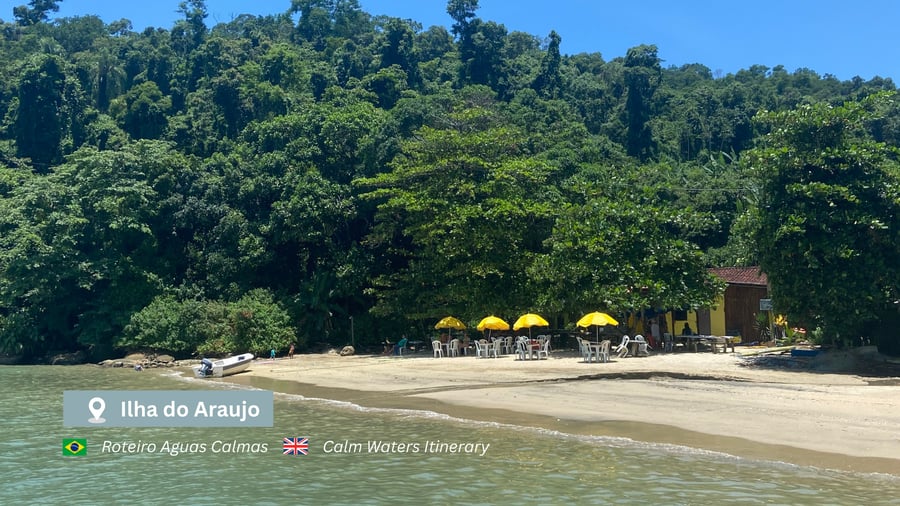 Ilha do Araujo - uma das paradas do Roteiro Aguas Calmas