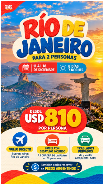 Paquete Río de Janeiro desde Buenos Aires