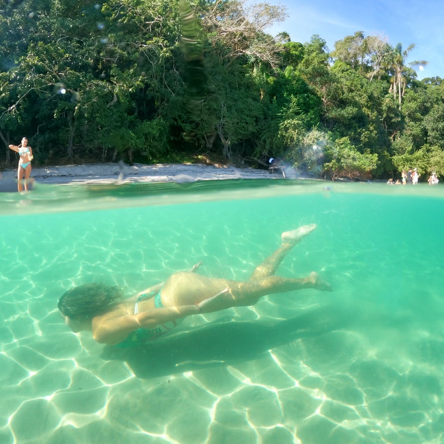 Essa será a cor da água dos passeios , simplemente magnifica