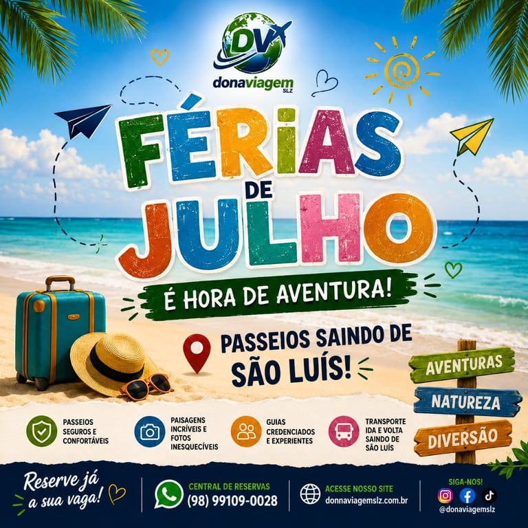 Todos os passeios de julho, em um só lugar