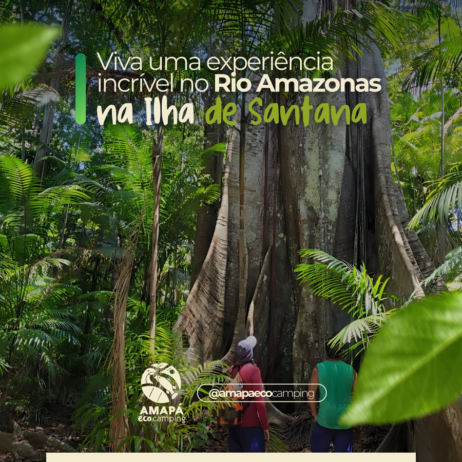 Ilha de Santana, cercada pelo Rio Amazonas