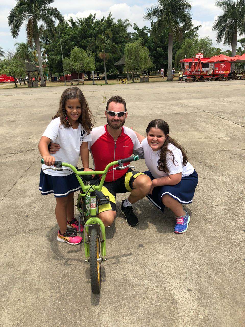 Aula no parque do Ibirapuera - Aprender andar de bicicleta