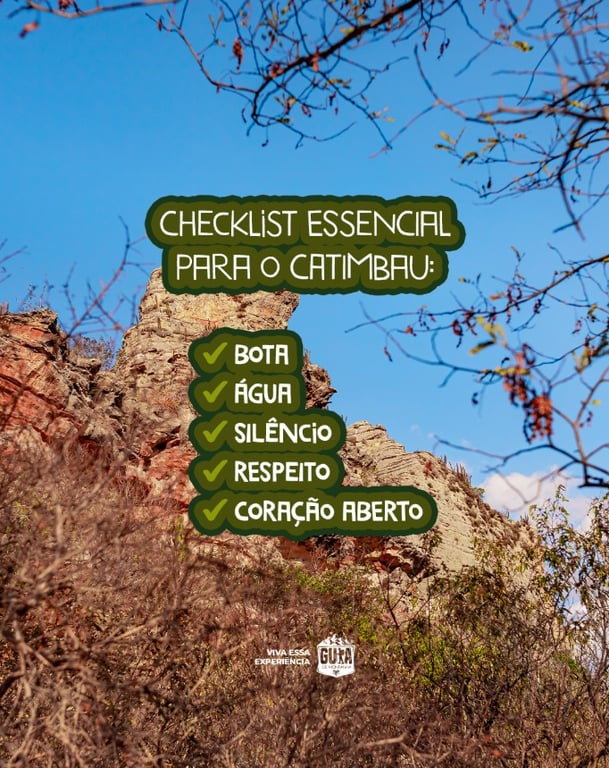 Checklist Essencial: o que não pode faltar na sua viagem ao Vale do Catimbau