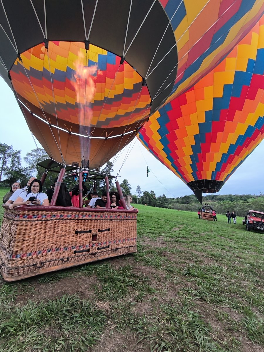 Decolagem exclusiva dos balões em São Lourenço - MG | Flat Balonismo