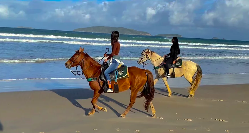 PASSEIO A CAVALO NA PRAIA EM BÚZIOS