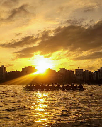 Remada de Pôr do Sol em Vitória