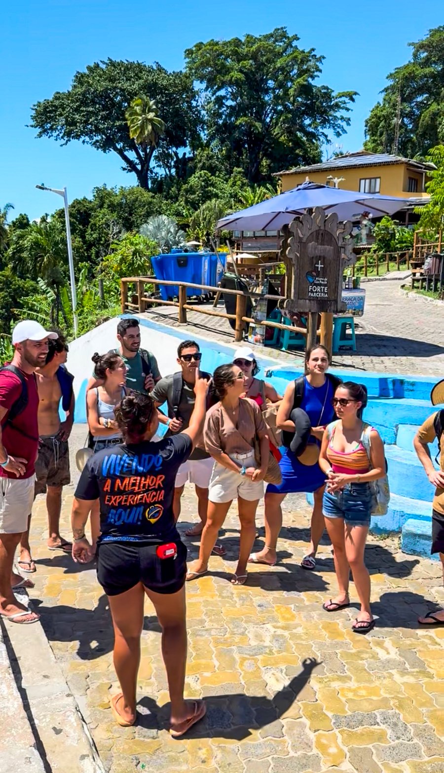 Chegada de turistas em Morro de São Paulo