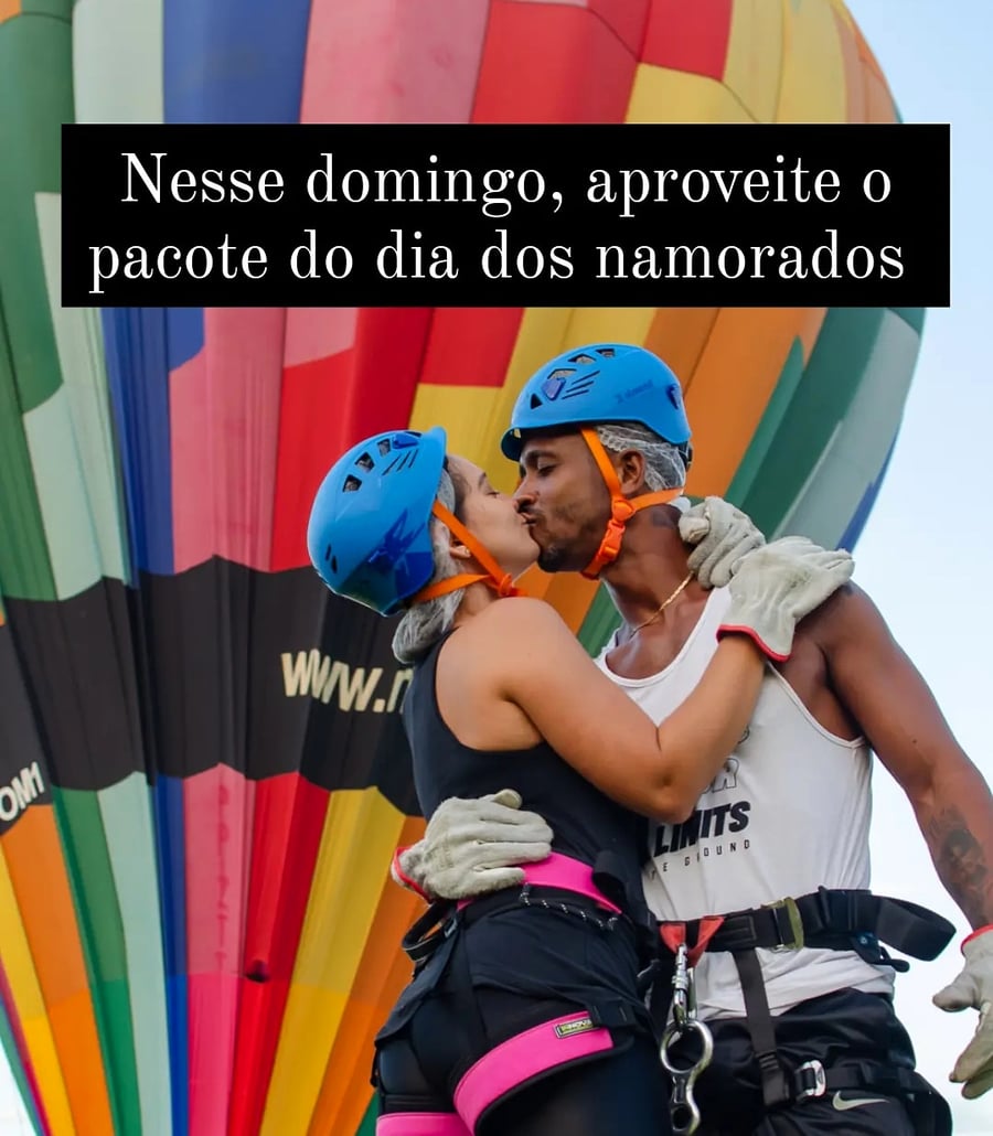 DIA DOS NAMORADOS = RAPEL NO BALÃO + QUARTO COM PÉTALAS DE ROSAS