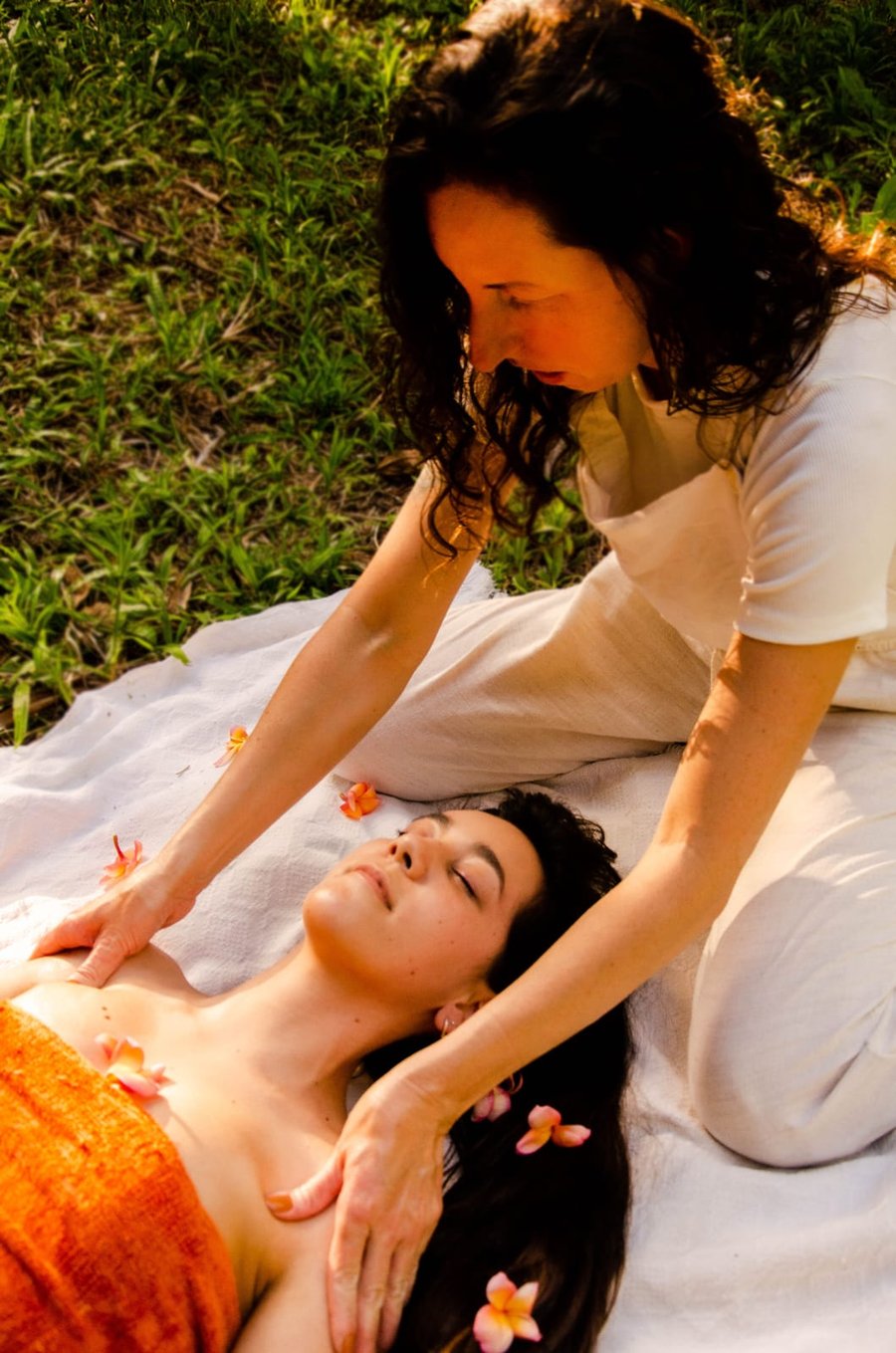 Massagem na natureza
