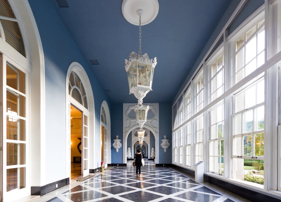 Hall de entrada do Palácio Quitandinha 