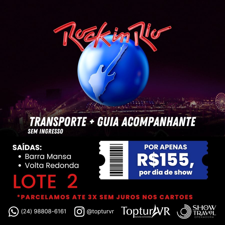 Transporte para Rock in Rio 2024