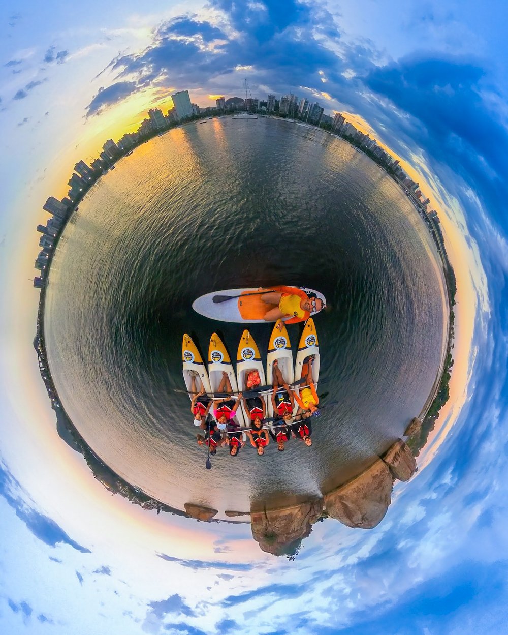 Remada de Pôr do Sol em Vitória