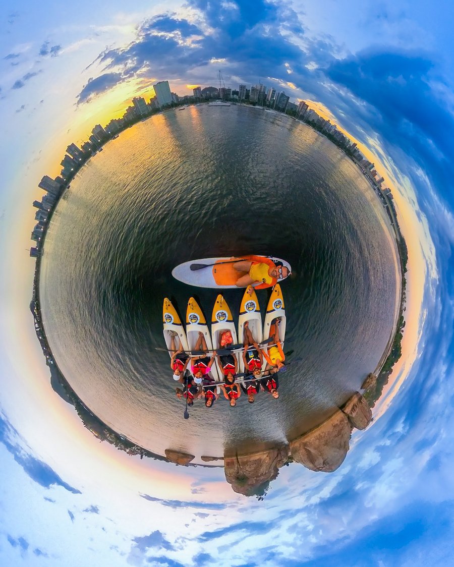 Remada de Pôr do Sol em Vitória