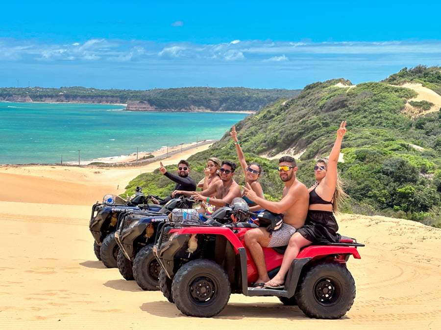 Topo das Dunas de Cacimbinhas com vista para as principais praia de Pipa