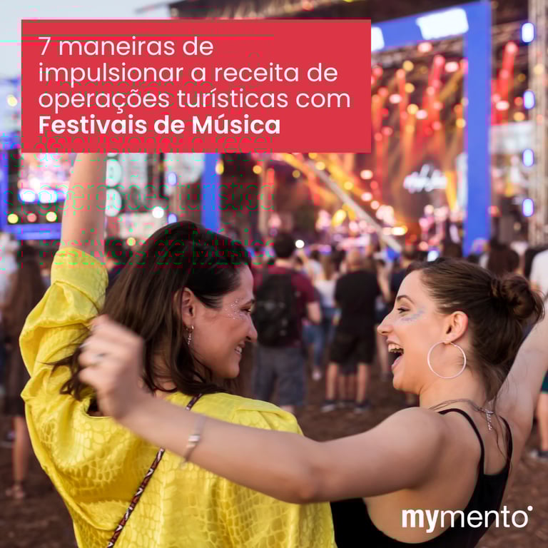 Operador de turismo aproveitando festivais de música para aumentar receita com passeios temáticos, transfers experienciais e reservas online.