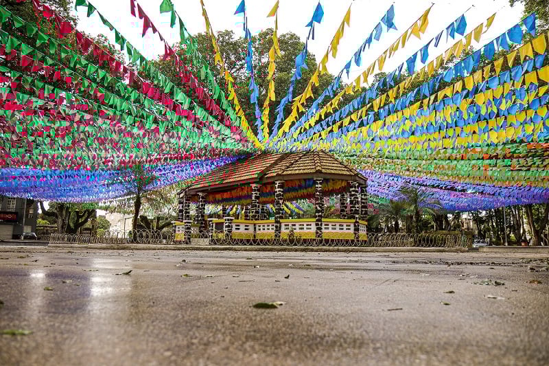 São João na praça de Cruz das Almas