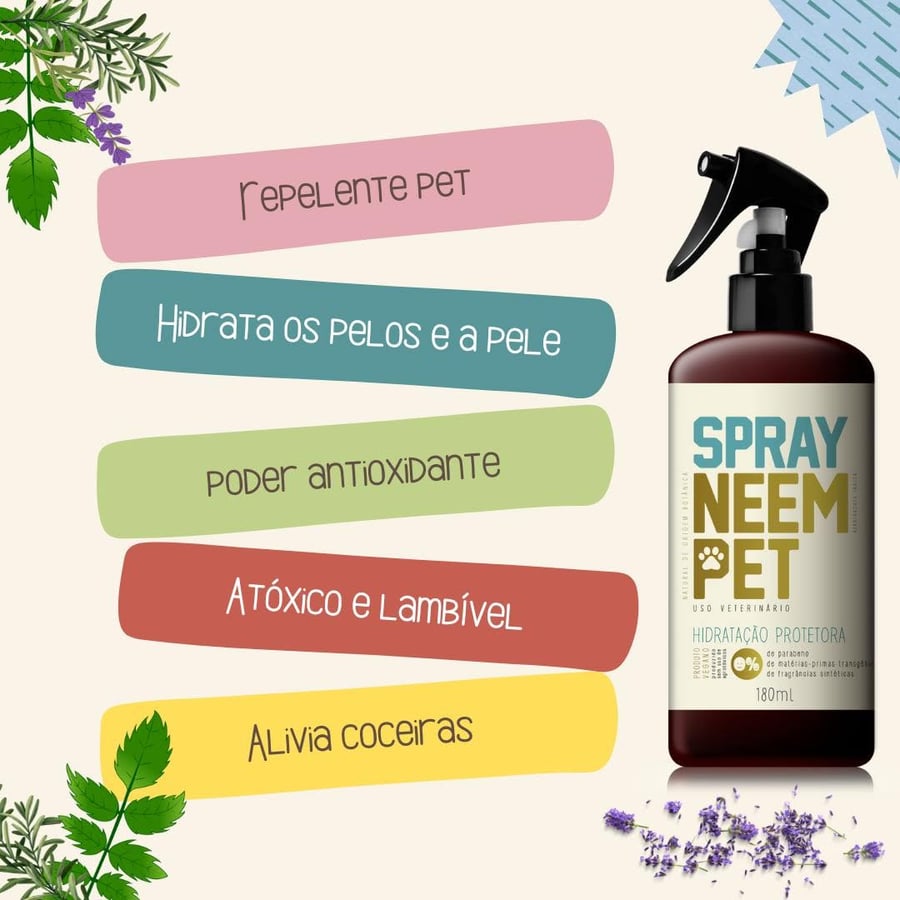 Spray Neem Pet - Repelente Natural - Preseva Mundi