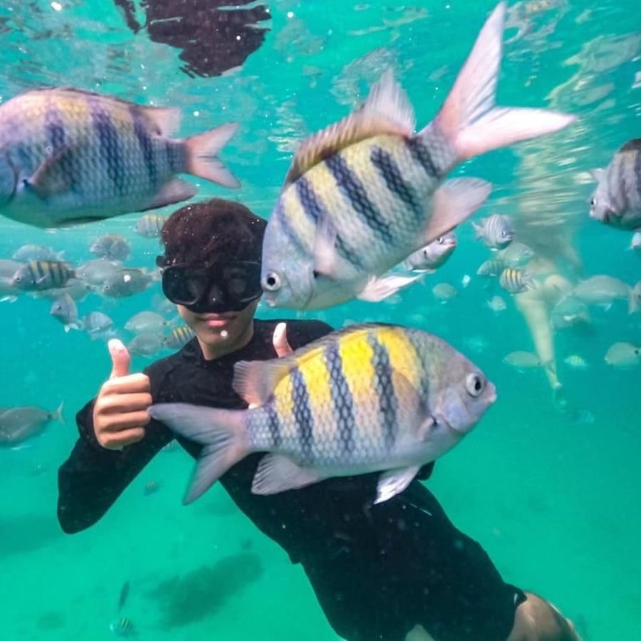 Na Lagoa Azul você poderá tirar fotos incriveis