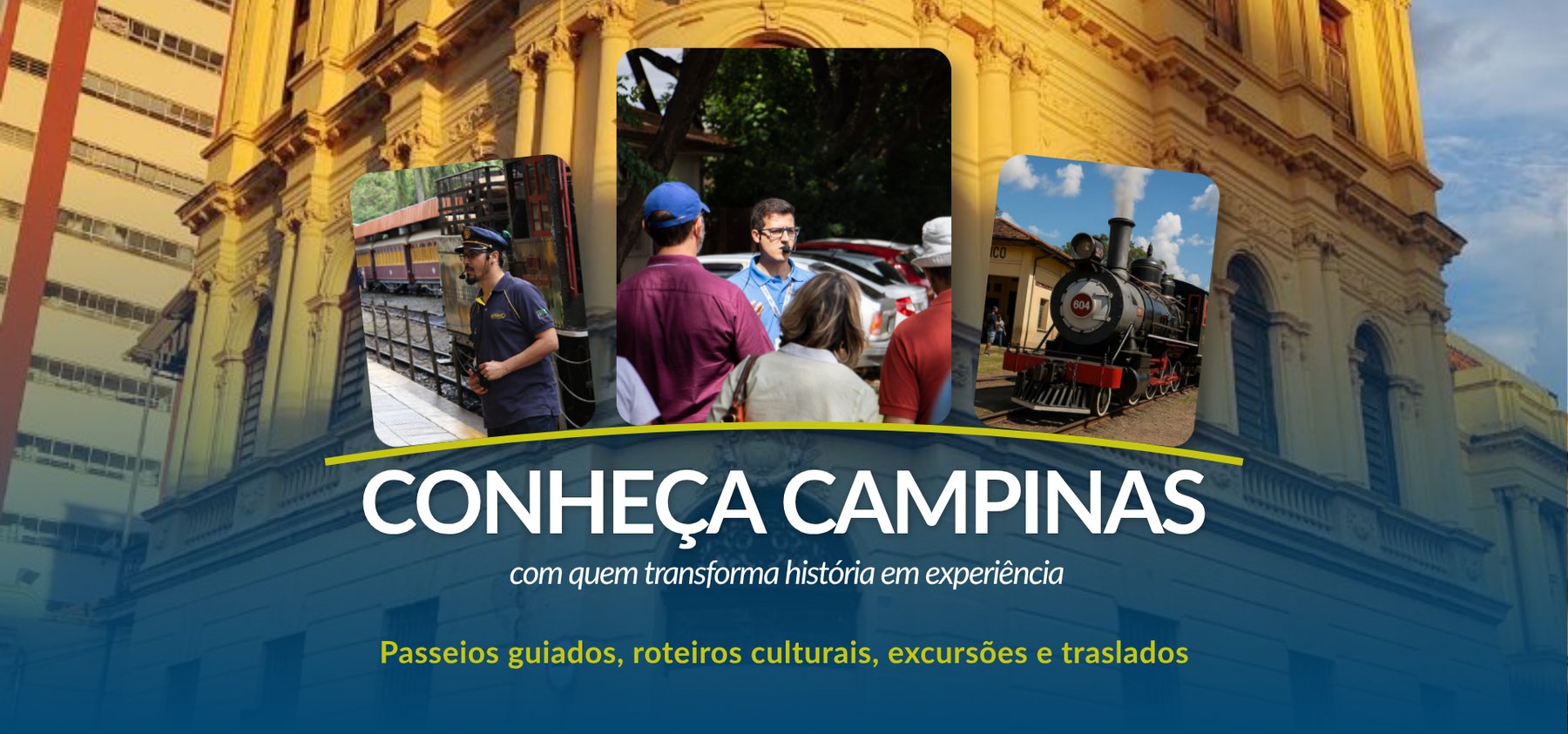 Conheça Campinas com quem transforma história em experiência. 