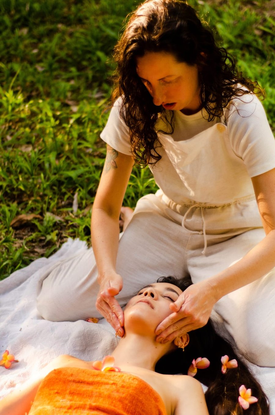 Massagem na natureza