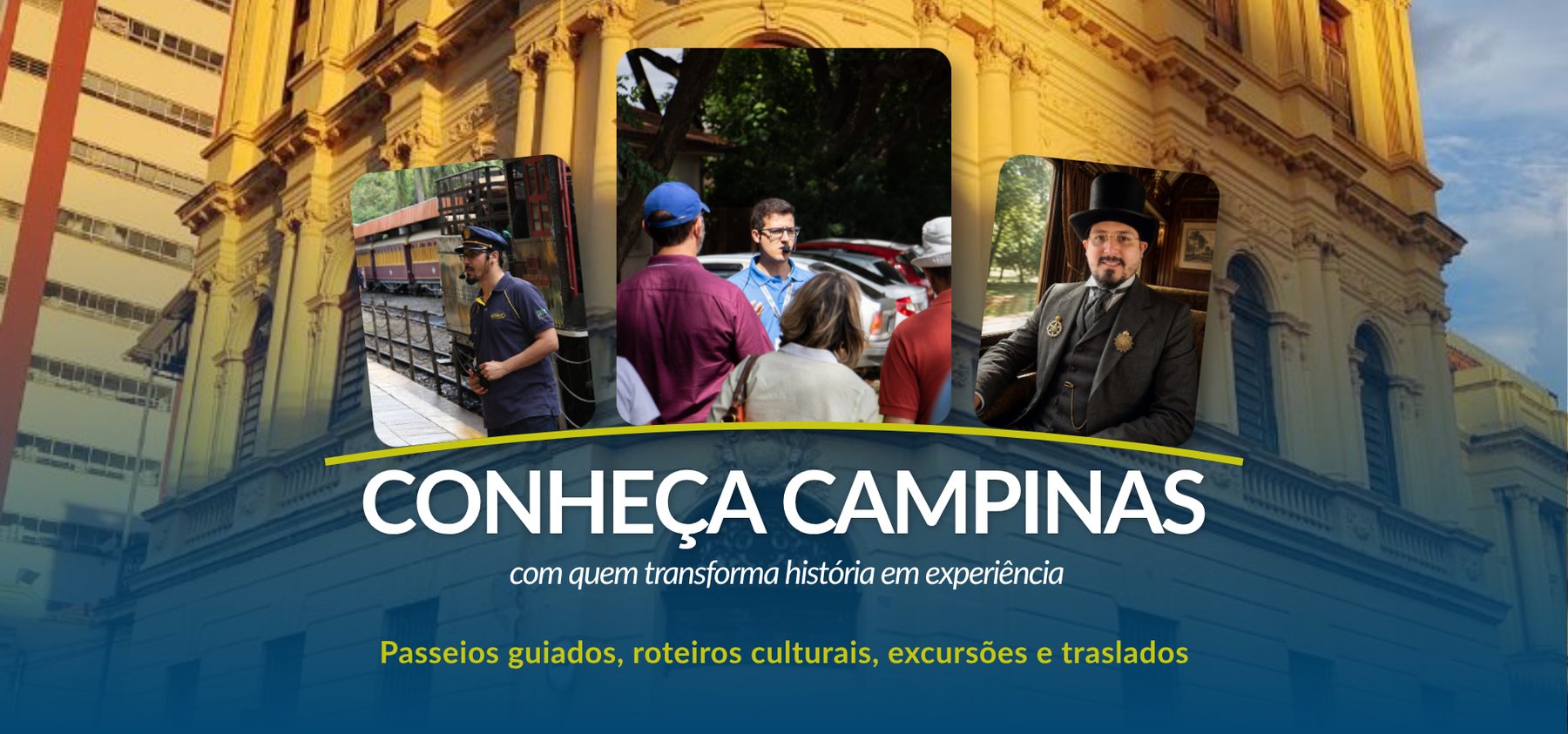 Conheça Campinas com quem transforma história em experiência. 