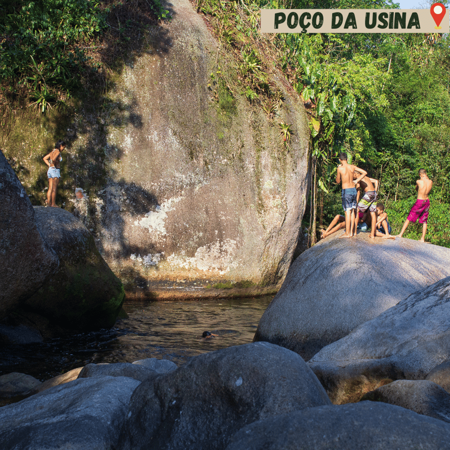 O Poço da Usina é uma se destaca pelo poço profundo e pelas águas cristalinas, cercadas pela exuberante Mata Atlântica.