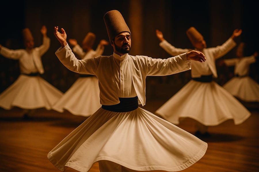 Cerimônia Dervixe: Espetáculo Espiritual e Cultural na Turquia
