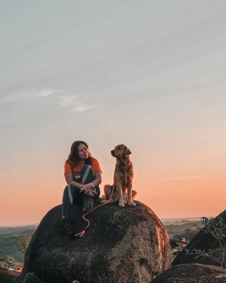 Trilha pet do pôr do sol em Itupeva