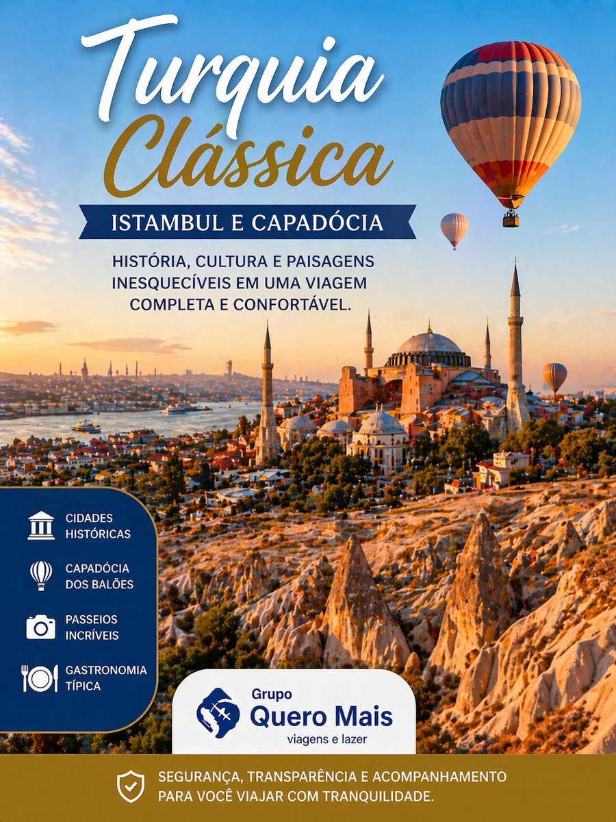 Passeios na Turquia | Istambul, Capadócia e Experiências Inesquecíveis