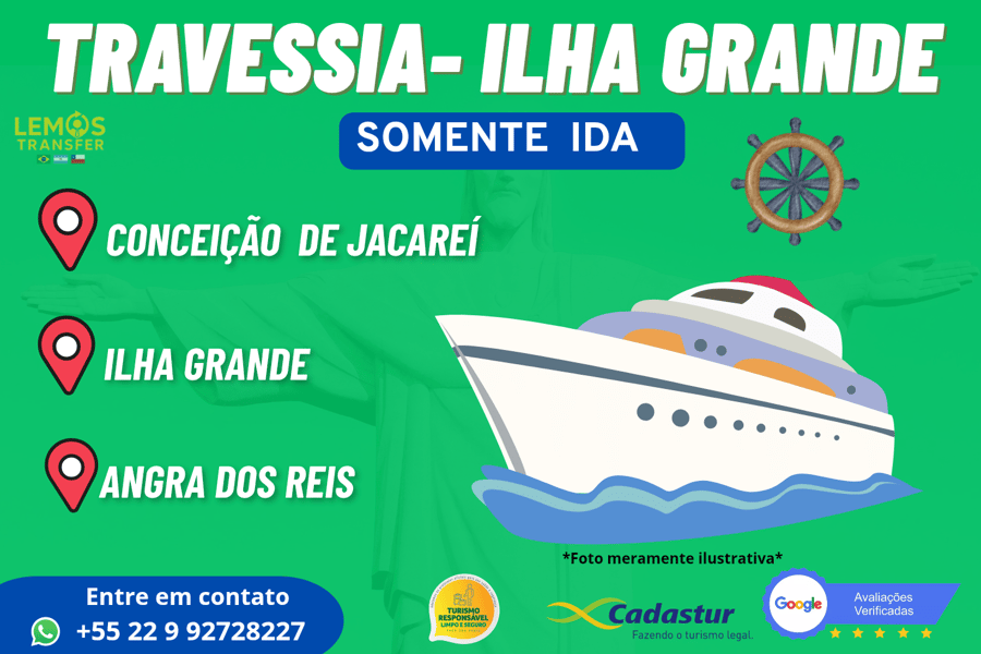 Travessia VIP saindo pela Marina do Condomínio Porto Real.A melhor, mais rápida e segura Travessia para Ilha Grande