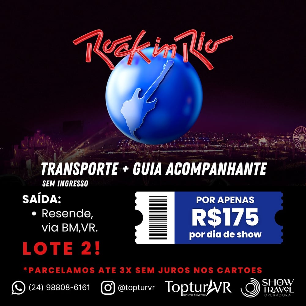 Transporte para Rock in Rio 2024